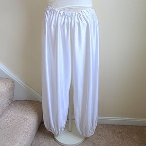 White Harem Pants